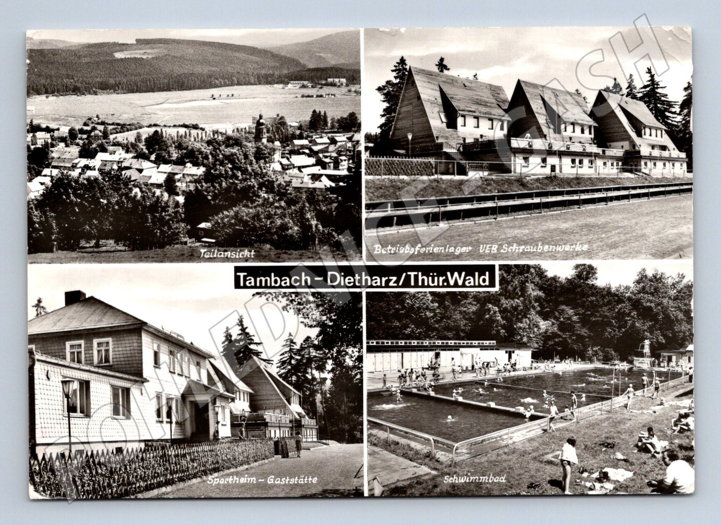 Pohlednice Tambach Dietharz Thüringer Wald NDR 1980s (M16476)