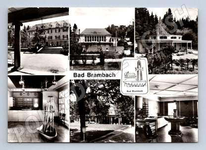 Pohlednice Bad Brambach Německo DDR vícezáběr prošlá (M16477)