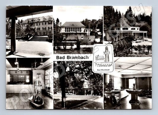 Pohlednice Bad Brambach Německo DDR vícezáběr prošlá (M16477)