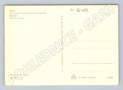 Pohlednice Hotel Berolina Berlín Karl Marx Allee DDR originál (M16483)