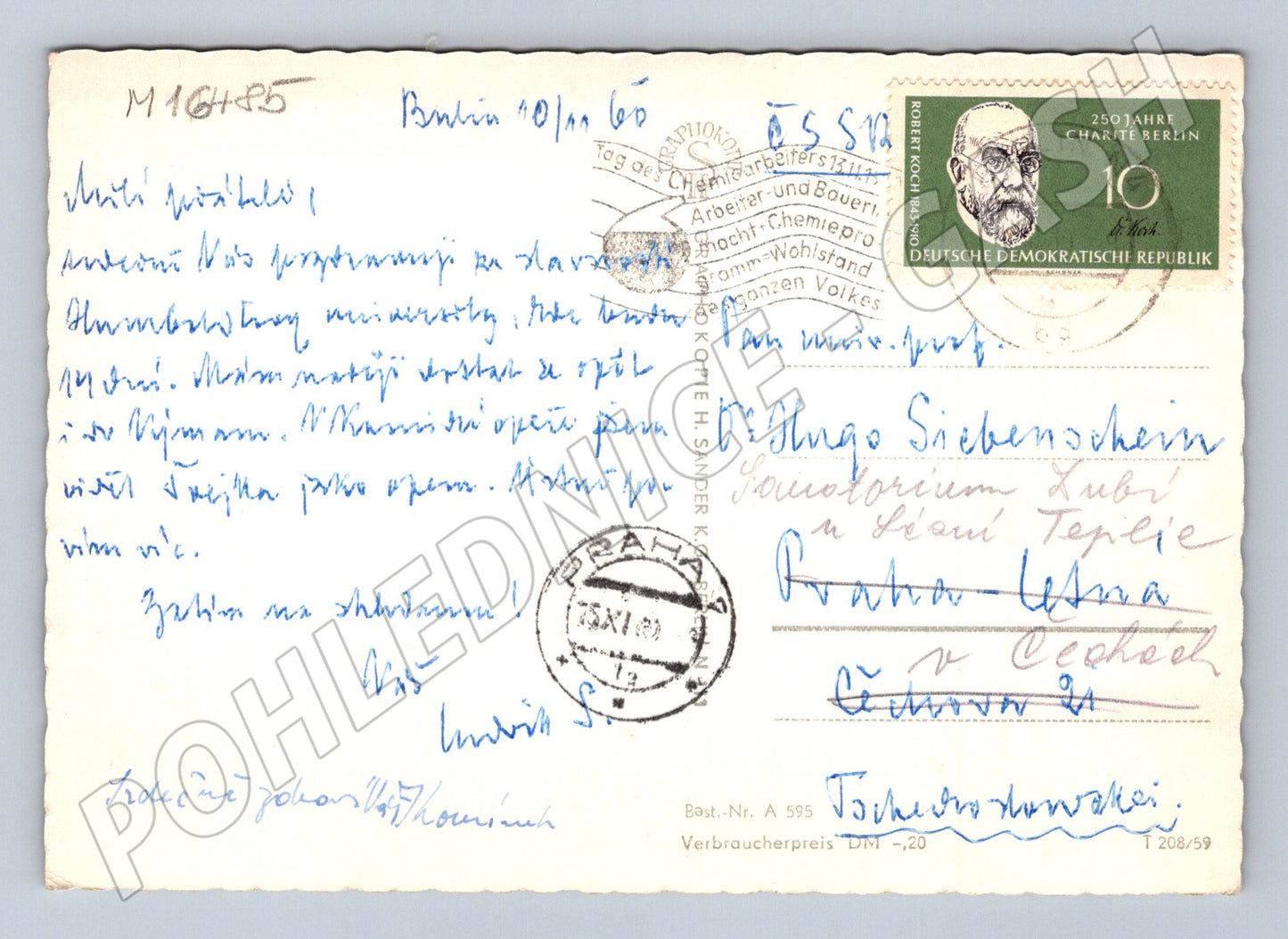 Pohlednice Berlín Unter den Linden DDR Haus der Schweiz (M16485)