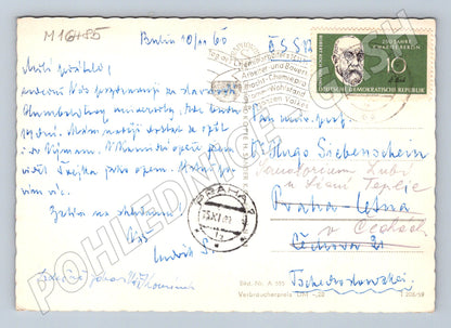 Pohlednice Berlín Unter den Linden DDR Haus der Schweiz (M16485)