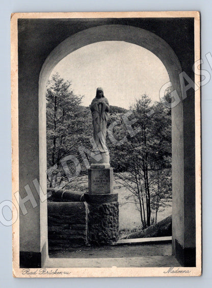 Pohlednice Bad Brückenau Madonna historická malý formát (M16488)