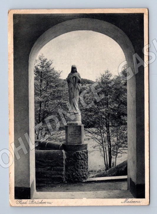 Pohlednice Bad Brückenau Madonna historická malý formát (M16488)