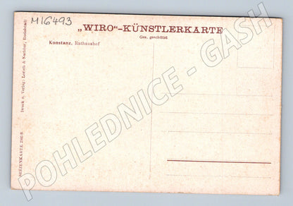 Pohlednice Konstanz Rathaus  radnice WIRO Künstlerkarte (M16493)