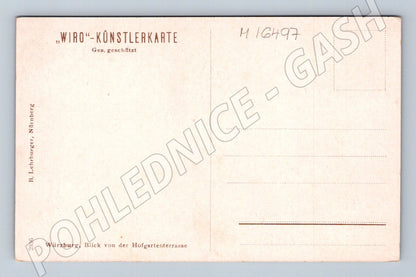 Pohlednice Würzburg Rezidence pohled z Hofgartenterasy  (M16497)