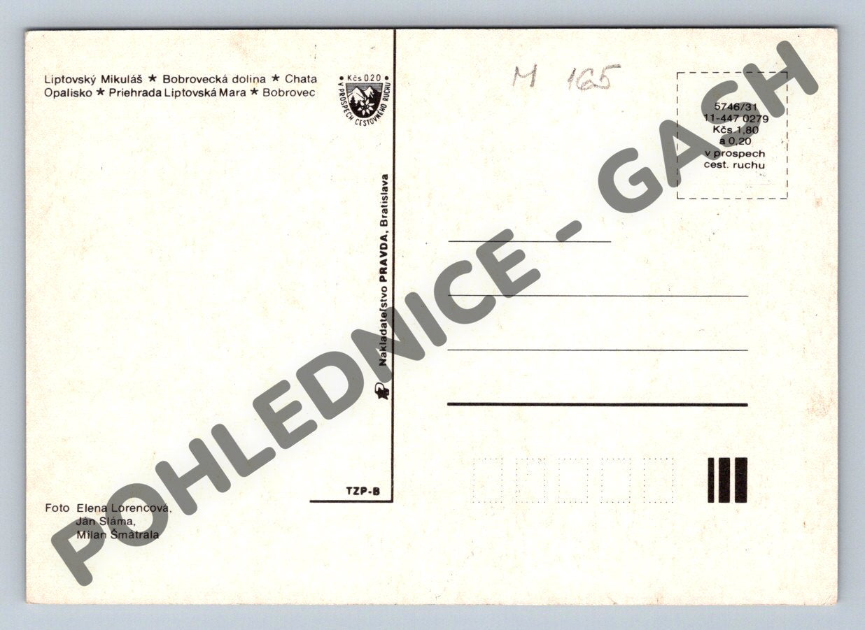 Pohlednice Liptov vícezáběrová retro (M165)