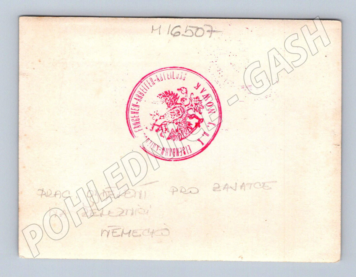 Pohlednice Zničený železniční most WWII Německo  tábor (M16507)