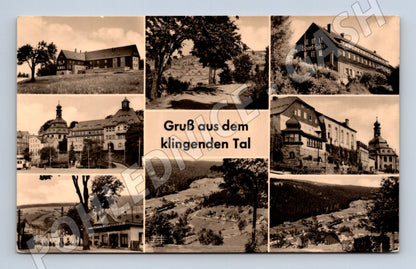 Pohlednice Klingenthal Aschberg Vogtland Německo 1958 (M16512)