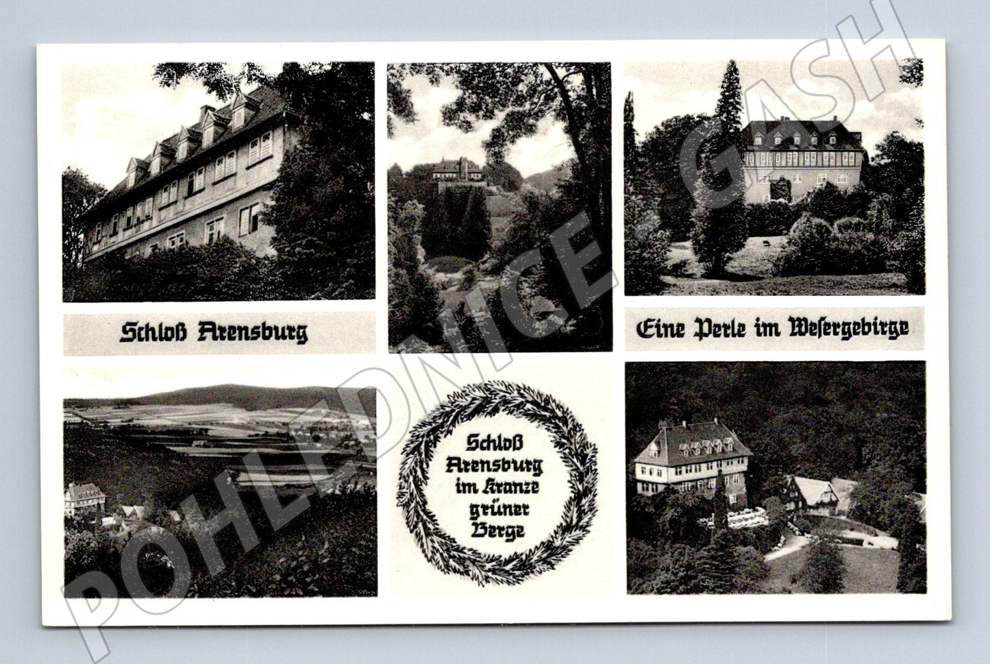 Pohlednice Schloss Arensburg Německo hrady a zámky (M16516)