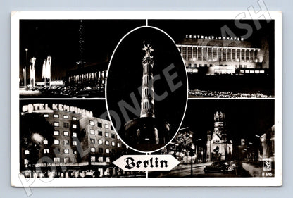 Pohlednice Berlín 1955 koláž města zaslaná Německo (M16518)