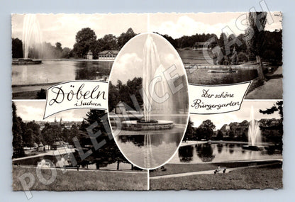Pohlednice Döbeln Sachsen der schöne Bürgergarten historická (M16521)
