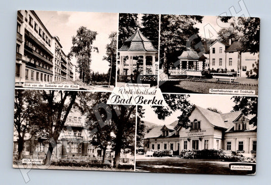 Pohlednice Bad Berka NDR lázeňské město 1966 použité (M16523)