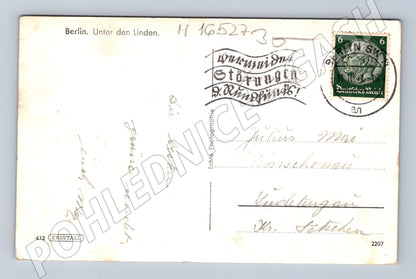 Pohlednice Berlin Unter den Linden Německo razítko (M16527)