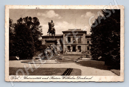 Pohlednice Kiel univerzita Kaiser Wilhelm Denkmal (M16533)