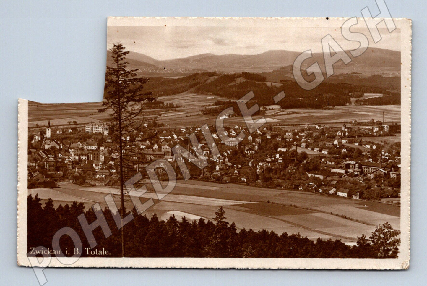Pohlednice Zwickau 1939 Německo prošlá (M16536)