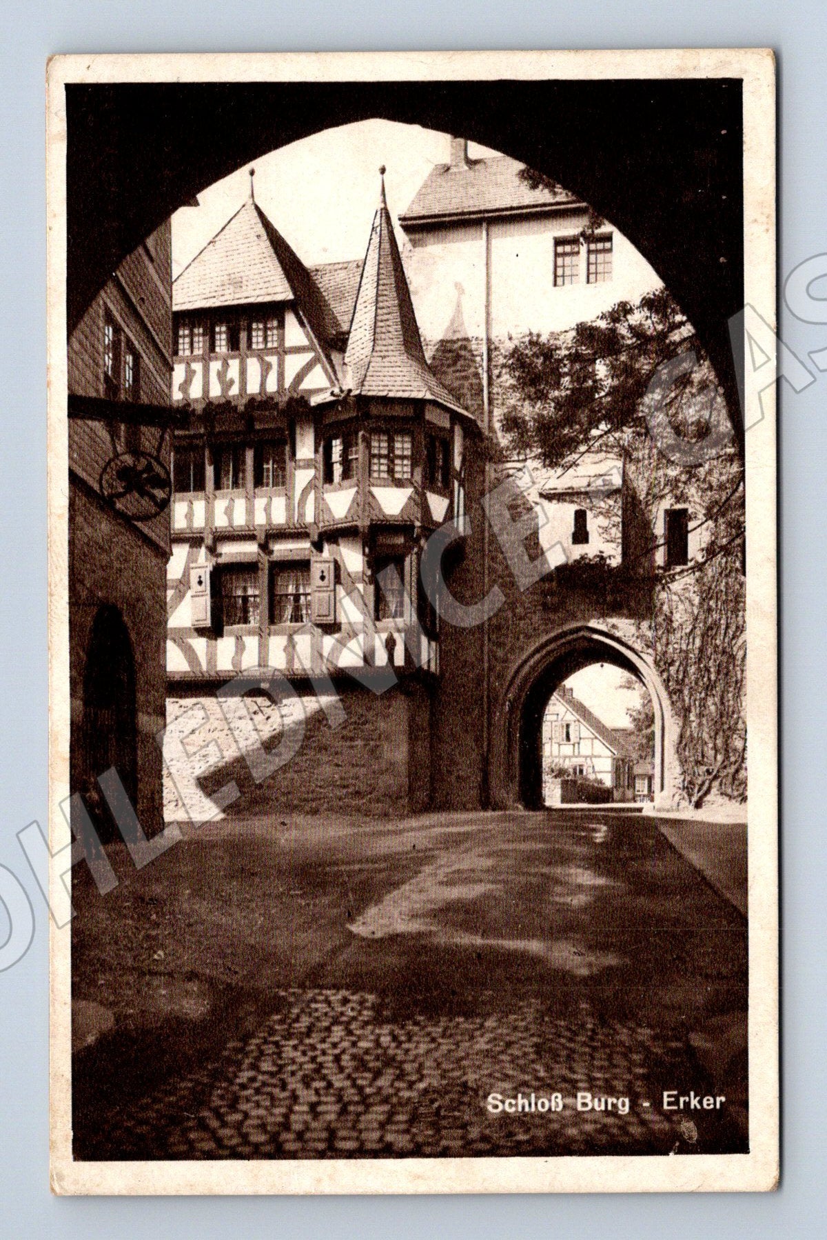 Pohlednice Schloss Burg hrad Německo (M16537)