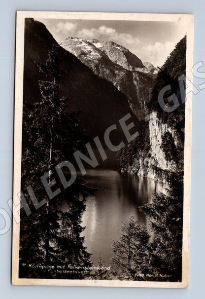Pohlednice Königssee Falkensteinwand 1936 (M16552)