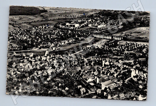 Pohlednice Bietigheim letecký pohled Německo (M16562)