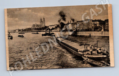 Pohlednice Magdeburg Labe loď Německo (M16566)
