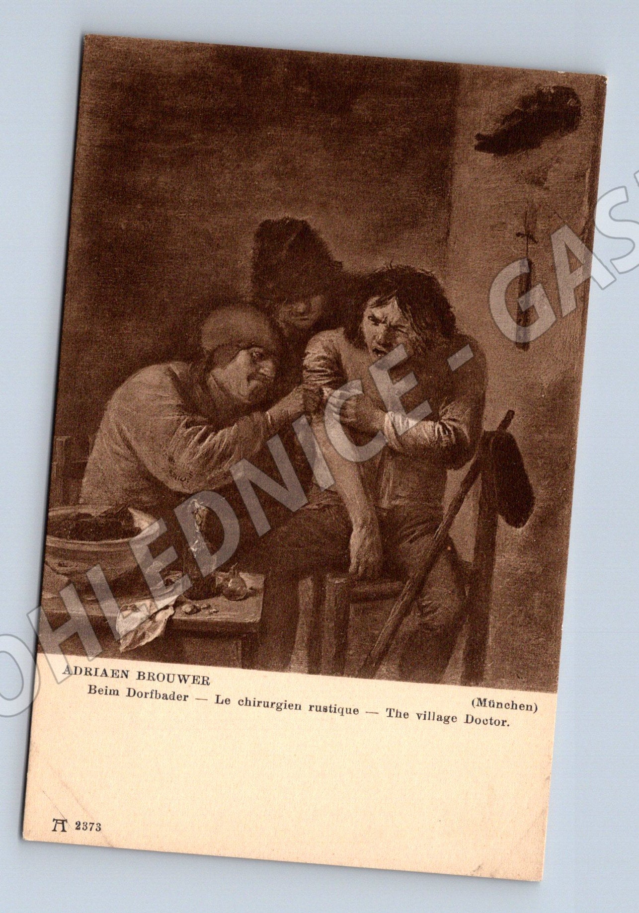 Pohlednice Adriaen Brouwer Vesnický lékař (M16567)