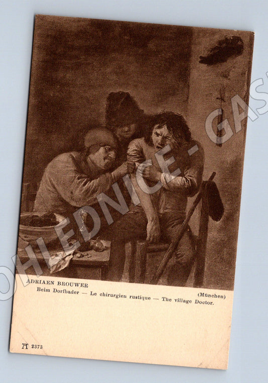 Pohlednice Adriaen Brouwer Vesnický lékař (M16567)