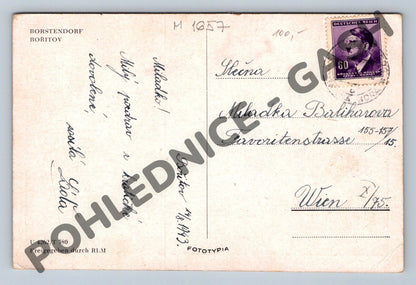 Pohlednice Bořitov Borstendorf PP 1943 (M1657)