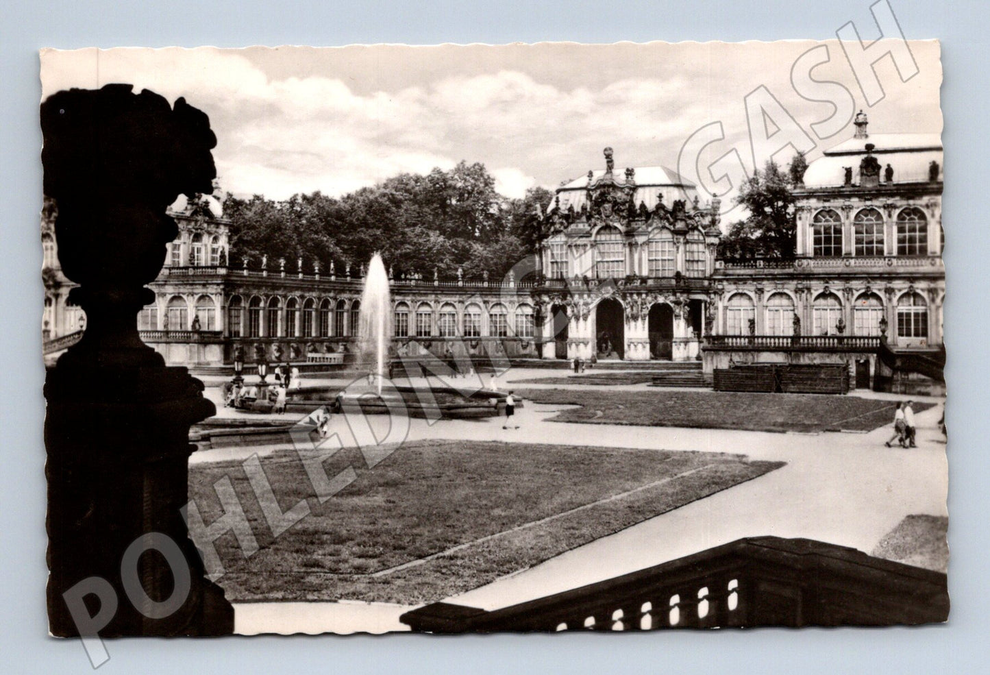 Pohlednice Dresden Zwingerhof Wallpavillon (M16571)
