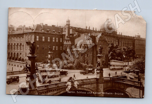 Pohlednice Berlín Schloss Kaiser Wilhelm Brücke (M16577)