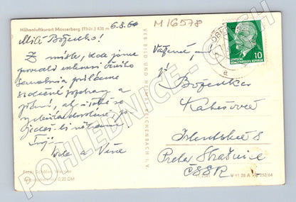 Pohlednice Masserberg kostel krajina Německo (M16578)