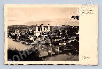 Pohlednice Passau Donaubrücke Německo (M16580)