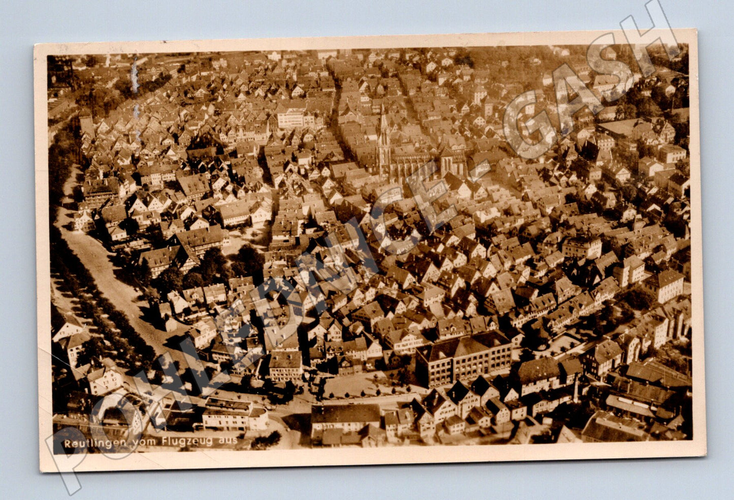 Pohlednice Reutlingen letecký pohled Německo (M16581)