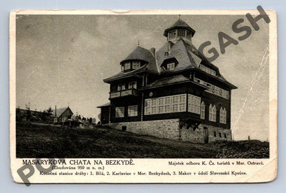 Pohlednice Masarykova chata na Beskydě (M1659)