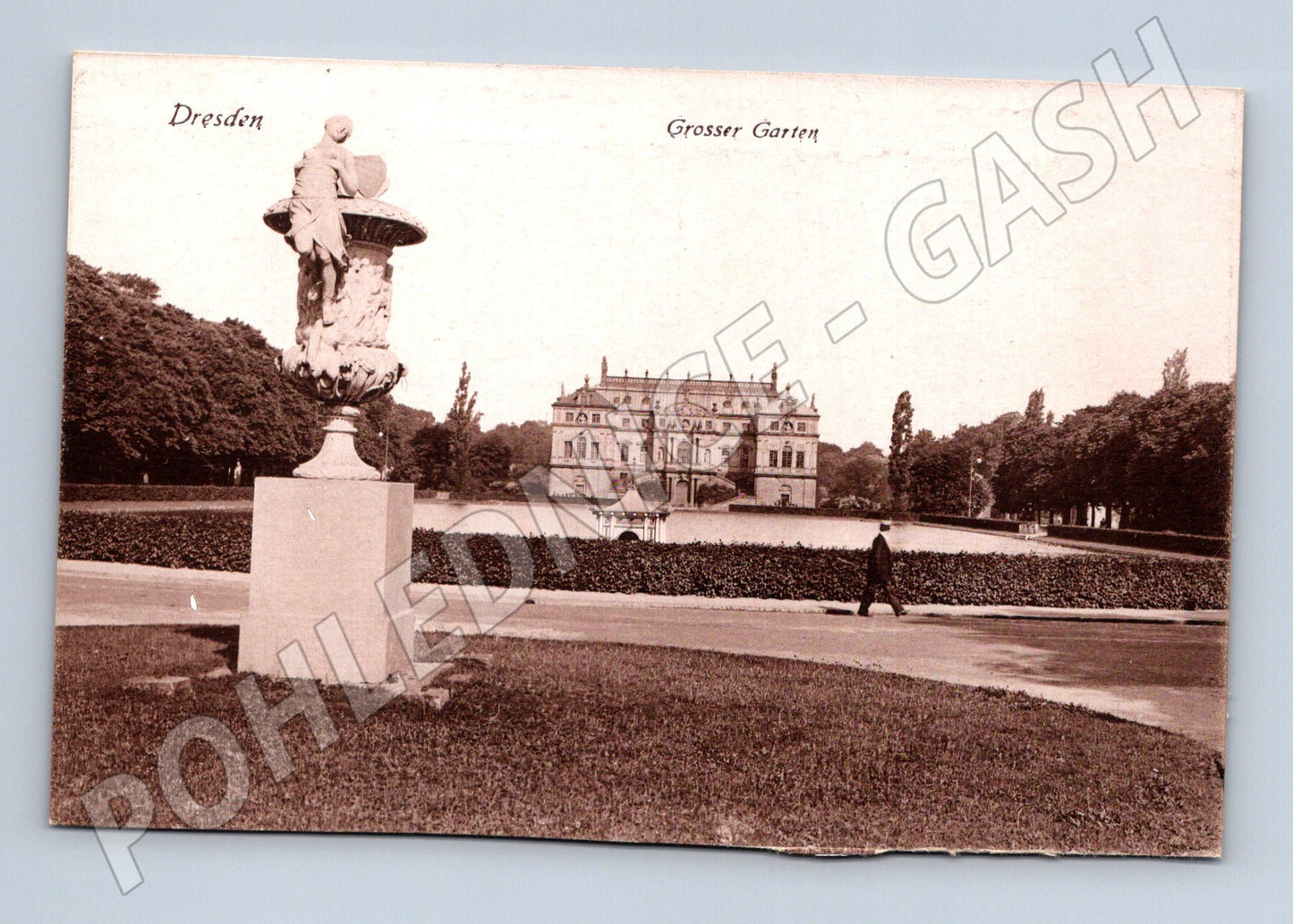Pohlednice Dresden Großer Garten Německo (M16590)
