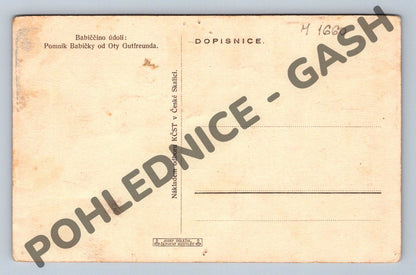 Pohlednice Babiččino údolí Pomník Babičky O Gutfreund (M1660)