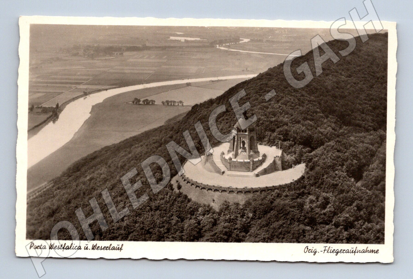 Pohlednice Porta Westfalica Kaiser Wilhelm Denkmal (M16609)