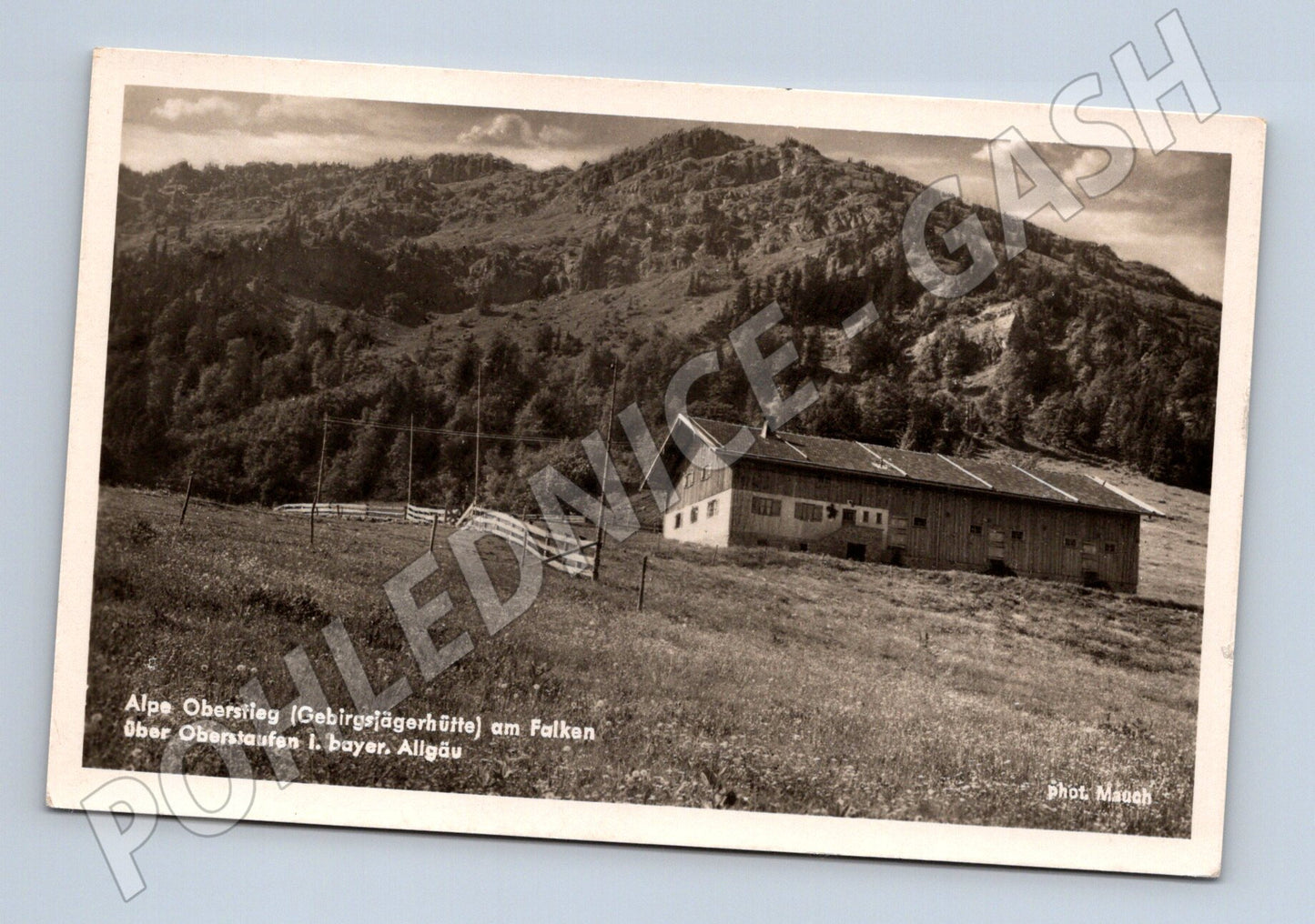 Pohlednice Alpe Oberstieg Allgäu chata (M16617)