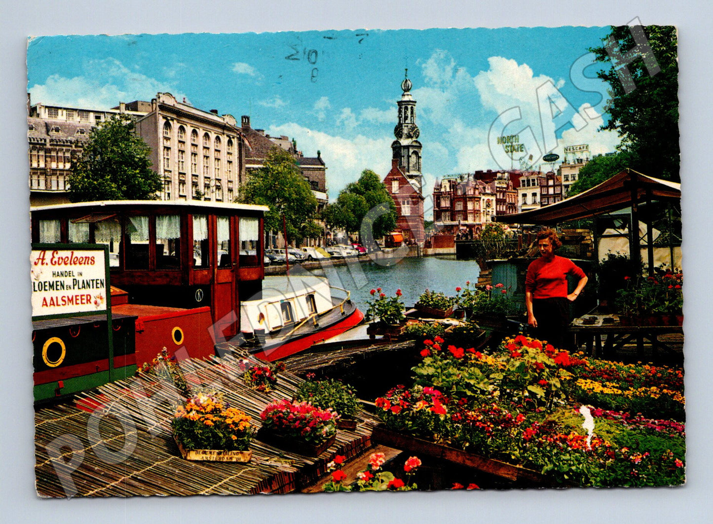 Pohlednice Amsterdam Bloemenmarkt 1969 (M16629)