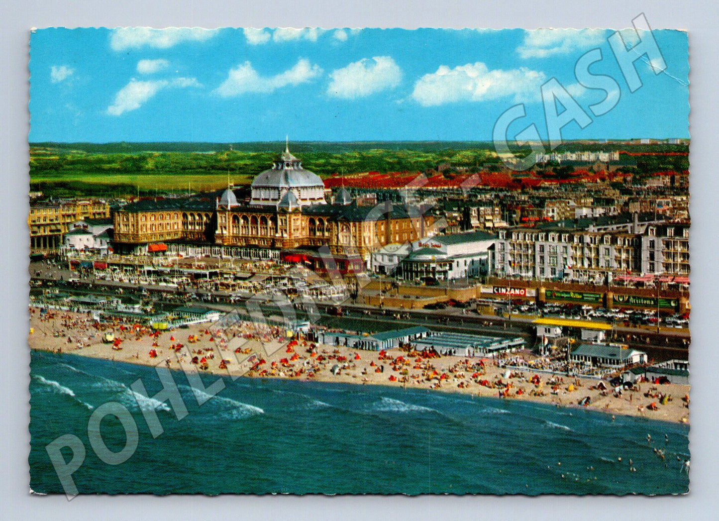 Pohlednice Scheveningen panorama pláž Nizozemsko (M16631)