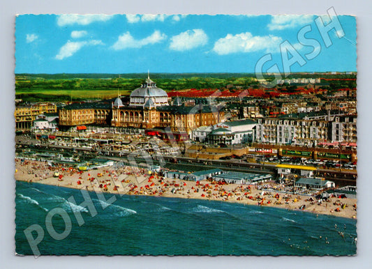 Pohlednice Scheveningen panorama pláž Nizozemsko (M16631)