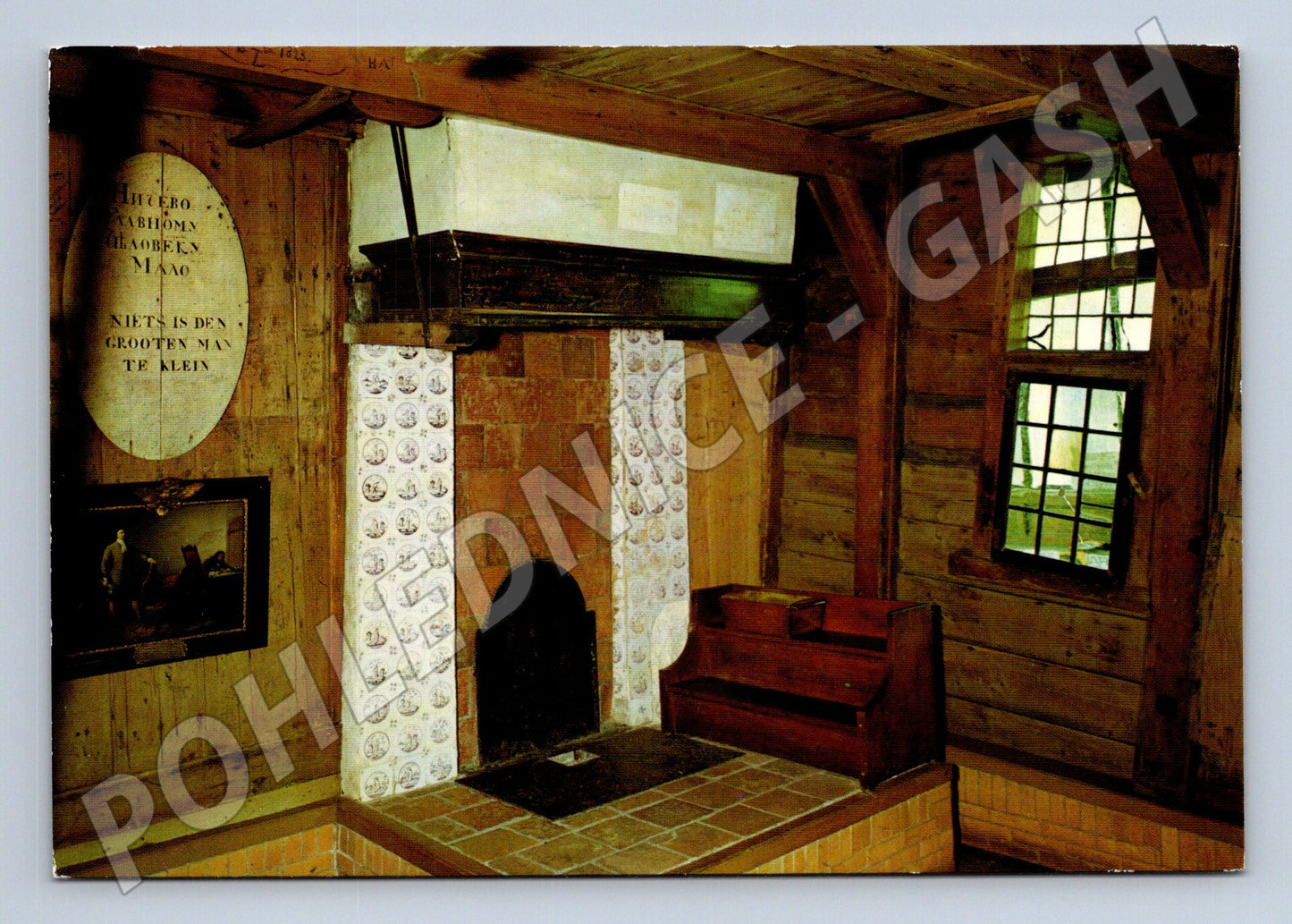 Pohlednice Zaandam Czaar Peterhuisje interiér Nizozemsko (M16632)