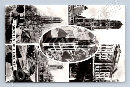 Pohlednice Utrecht Domtoren kanály radnice odeslaná (M16636)