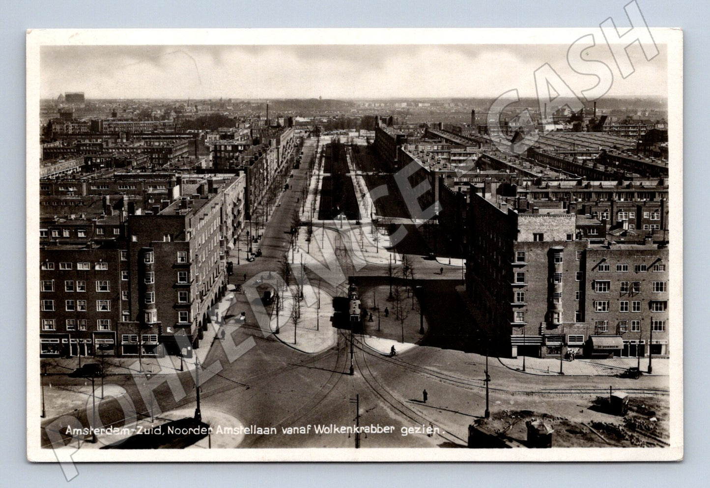 Pohlednice Amsterdam Zuid Noordere Amstellaan cca 1930 (M16644)