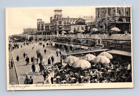 Pohlednice Scheveningen Haag Boulevard Kurhaus 1936 (M16646)