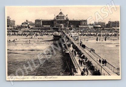 Pohlednice Scheveningen Pier a Kurhaus stará (M16647)