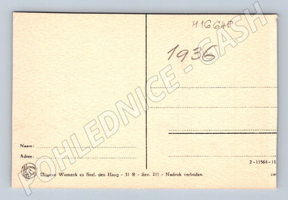 Pohlednice Scheveningen molo pláž 1936 Nizozemsko (M16648)