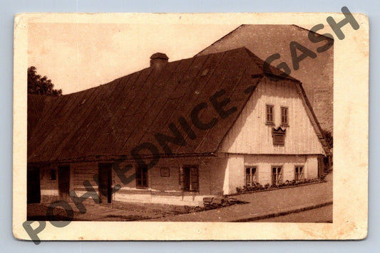 Pohlednice Hronov rodný domek Aloise Jiráska 1925 (M1665)