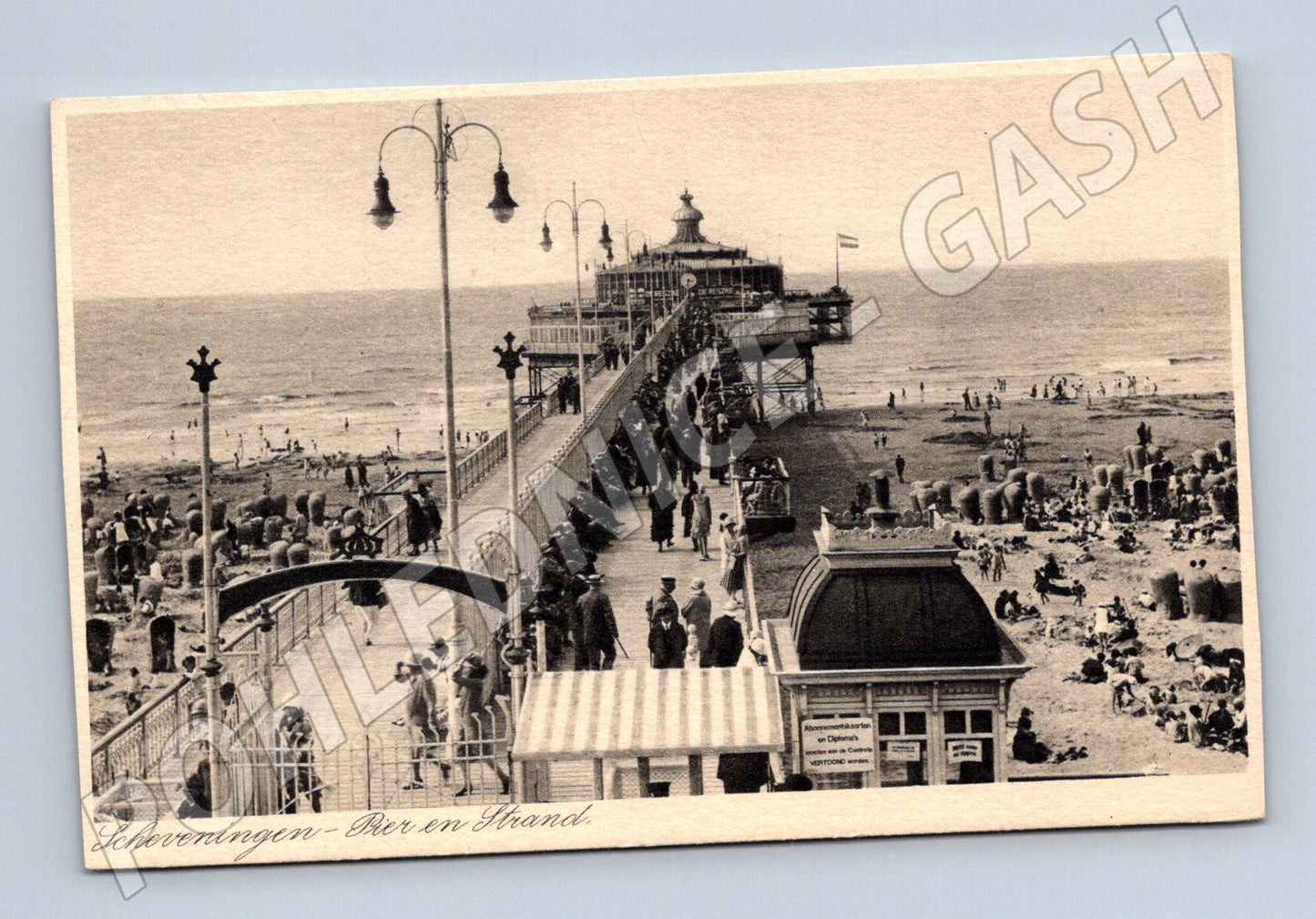 Pohlednice Scheveningen Pier en Strand 1936 (M16650)