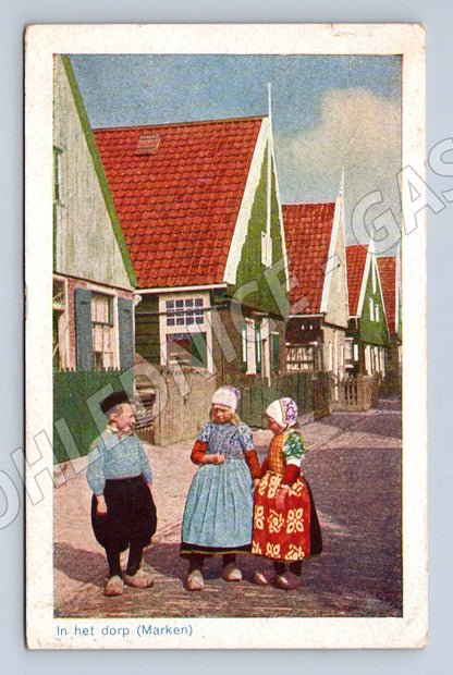 Pohlednice Marken kroje 1946 odesláno z Nizozemska (M16651)