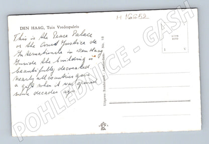 Pohlednice Haag Palác míru Nizozemsko (M16652)